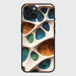 Чехол силиконовый для Apple iPhone 15 матовый Вдохновлено Антонио Гауди