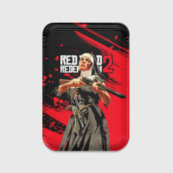 Картхолдер Magsafe магнитный Red Dead Redemption 2 - монахиня с оружием в руках