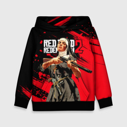 Детская толстовка 3D Red Dead Redemption 2 - монахиня с оружием в руках