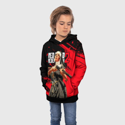 Детская толстовка 3D Red Dead Redemption 2 - монахиня с оружием в руках - фото 2