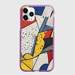 Чехол для iPhone 11 Pro матовый Поп-арт яркая абстракция