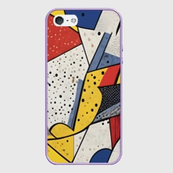 Чехол для iPhone 5/5S матовый Поп-арт яркая абстракция