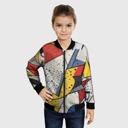 Детский бомбер 3D Поп-арт яркая абстракция - фото 2