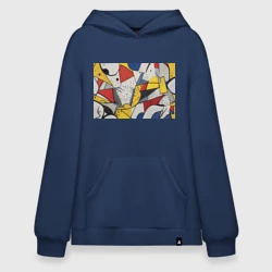 Худи SuperOversize хлопок Поп-арт яркая абстракция