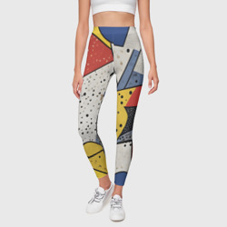 Леггинсы 3D Поп-арт яркая абстракция - фото 2