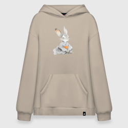 Худи SuperOversize хлопок Кролик в кимоно