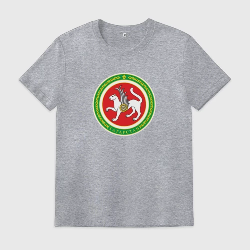 Мужская футболка хлопок с принтом Татарстан 16, вид спереди #2