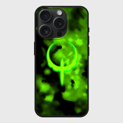 Чехол силиконовый для Apple iPhone 15 Pro матовый Квейк кислотная зима