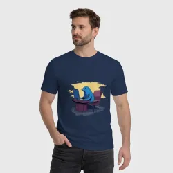 Мужская футболка хлопок Тюлень за компьютером - фото 2