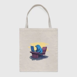 Шоппер BioNature Тюлень за компьютером