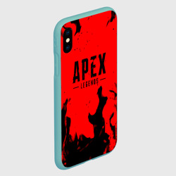 Чехол для iPhone XS Max матовый Apex legends fire steel - фото 2