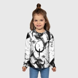 Детский лонгслив 3D Quake fire black - фото 2