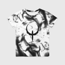 Детская футболка 3D Quake fire black