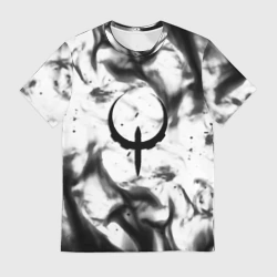 Мужская футболка 3D Quake fire black