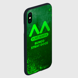 Чехол для iPhone XS Max матовый Bungo Stray Dogs - green gradient - фото 2