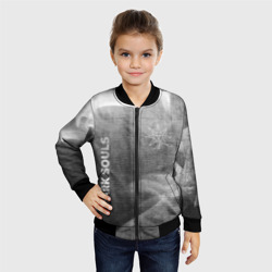 Детский бомбер 3D Dark Souls - grey gradient вертикально - фото 2