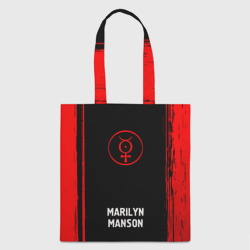 Шоппер 3D Marilyn Manson - red gradient по-центру