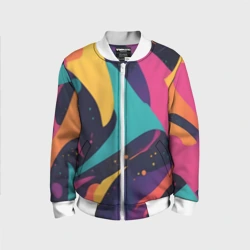 Детский бомбер 3D Космос яркая абстракция
