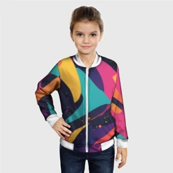Детский бомбер 3D Космос яркая абстракция - фото 2