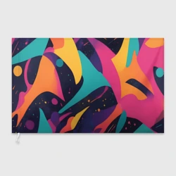 Флаг 3D Космос яркая абстракция