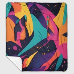 Плед с рукавами Космос яркая абстракция