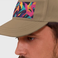 Бейсболка Космос яркая абстракция