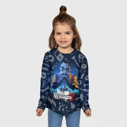 Детский лонгслив 3D Привет сосед из игры Hello Neighbor  - фото 2
