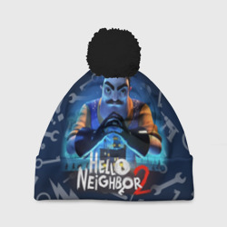 Шапка 3D c помпоном Привет сосед из игры Hello Neighbor 
