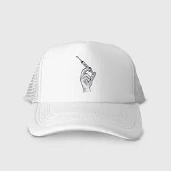 Кепка тракер с сеткой Шприц с вакциной