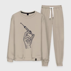 Мужской костюм хлопок Шприц с вакциной