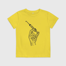 Детская футболка хлопок Шприц с вакциной