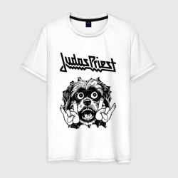 Мужская футболка хлопок Judas Priest - rock dog