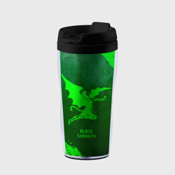 Термокружка-непроливайка Black Sabbath - green gradient