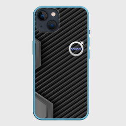 Чехол для iPhone 14 Volvo carbon car