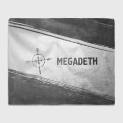Плед 3D Megadeth - white gradient по-горизонтали