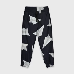 Детские брюки 3D Белый бумажный самолётик  - Телеграм