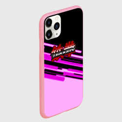 Чехол для iPhone 11 Pro Max матовый Tekken pink line - фото 2