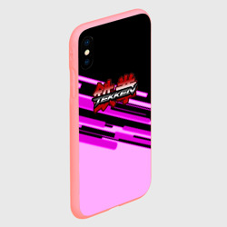Чехол для iPhone XS Max матовый Tekken pink line - фото 2