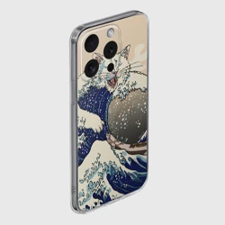 Чехол для iPhone 15 Pro Max силиконовый с защитой камеры Большой котик в Канагаве - фото 2