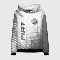 Мужская толстовка 3D Fiat - white gradient вертикально
