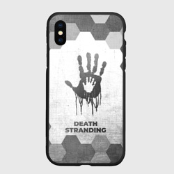 Чехол для iPhone XS Max матовый Death Stranding - white gradient