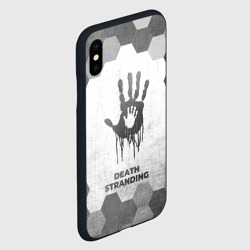 Чехол для iPhone XS Max матовый Death Stranding - white gradient - фото 2