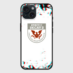 Чехол силиконовый для Apple iPhone 15 матовый State of decay краски