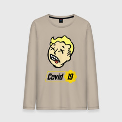 Мужской лонгслив хлопок Vault boy - covid 19