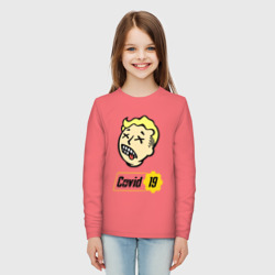 Детский лонгслив хлопок Vault boy - covid 19 - фото 2