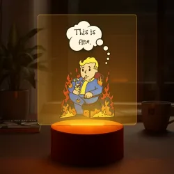 Светильник-ночник Vault boy in the fire - фото 2