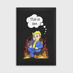 Ежедневник Vault boy in the fire