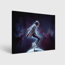 Холст прямоугольный Michael Jackson on the moon