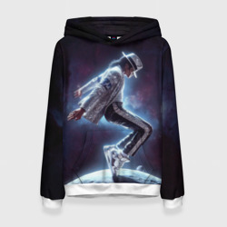 Женская толстовка 3D Michael Jackson on the moon