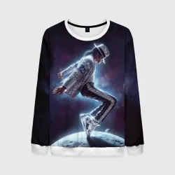 Мужской свитшот 3D Michael Jackson on the moon